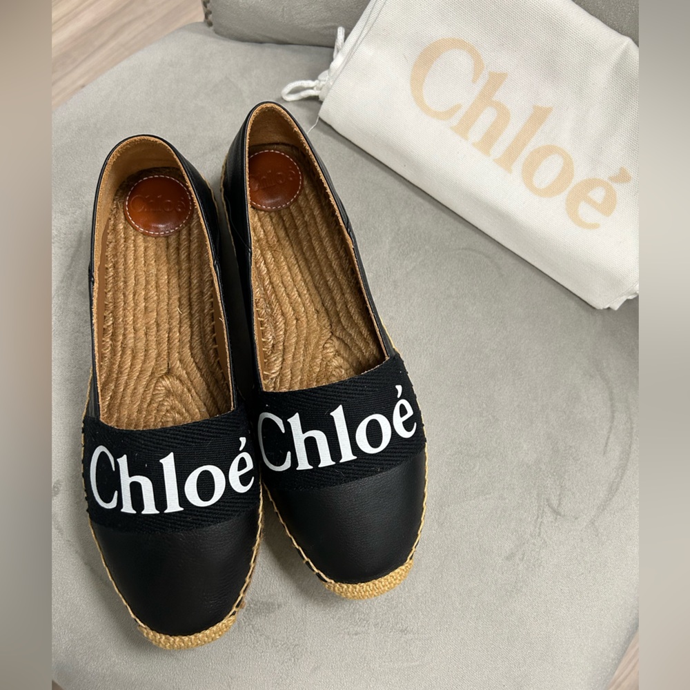 Chloé Woody Logo Convertible
Espadrille Flat (Women) Size 9